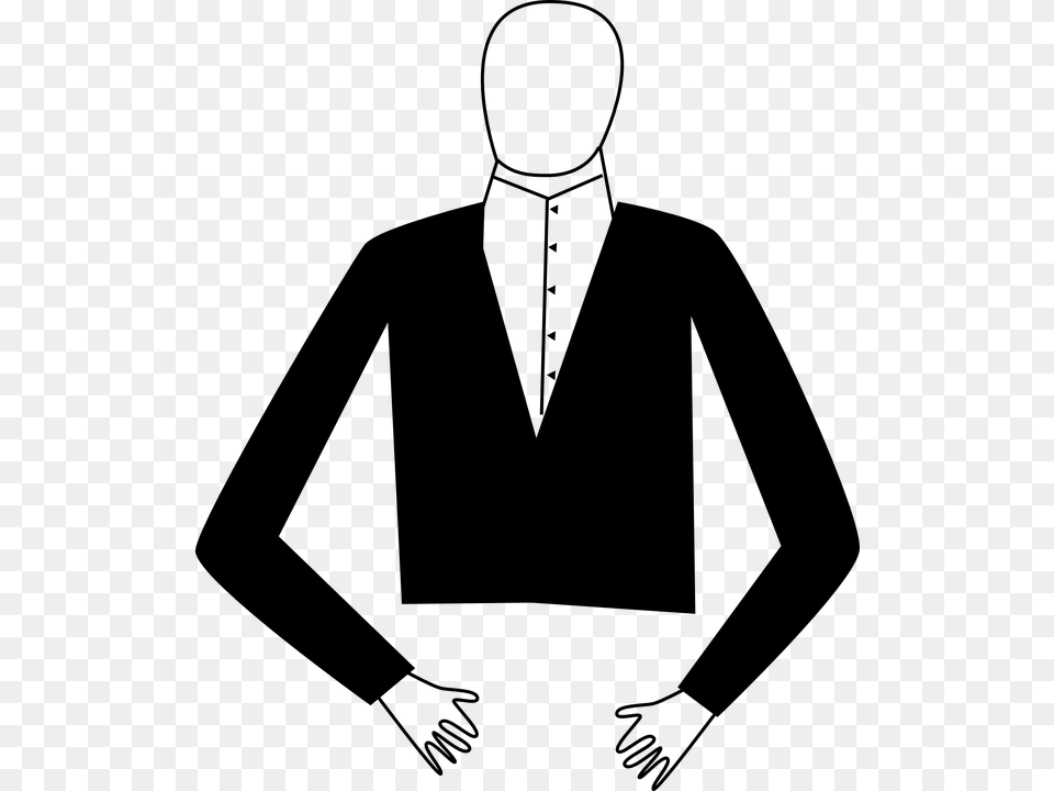 Man Suit Male Tux Dress Tuxedo Suit Clip Art, Gray Free Png Download