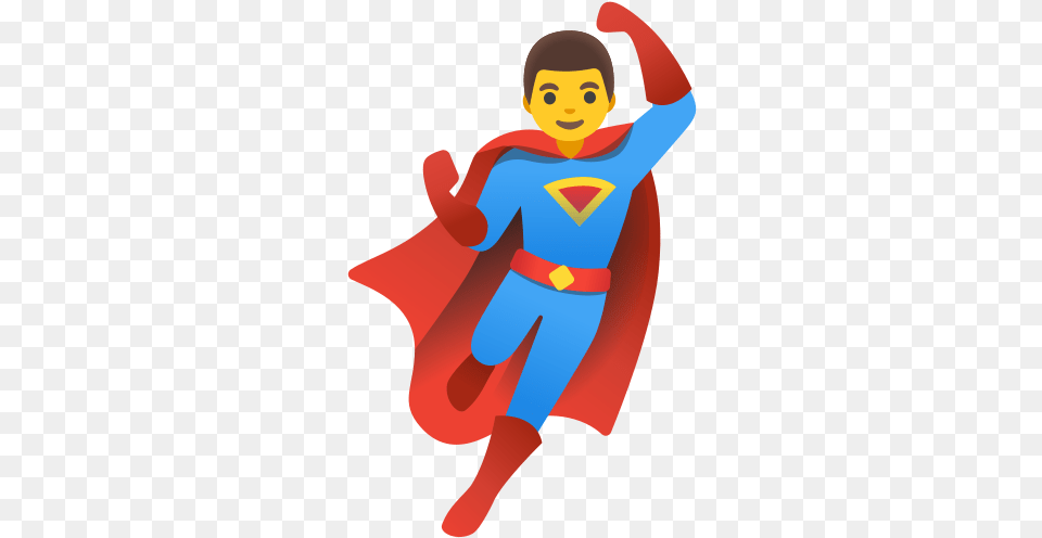 Man Superhero Emoji Iphone Superman Emoji, Cape, Clothing, Costume, Person Png Image