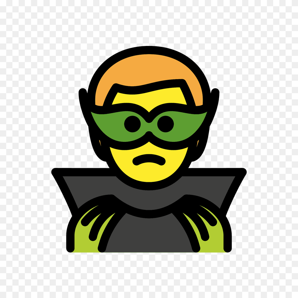 Man Supervillain Emoji Clipart, Accessories, Face, Goggles, Head Free Png Download