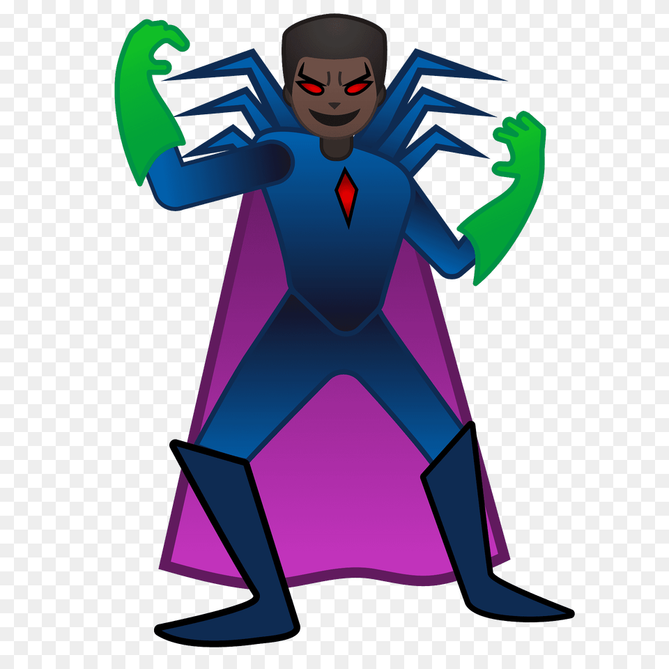 Man Supervillain Emoji Clipart, Cape, Clothing, Costume, Person Free Png Download