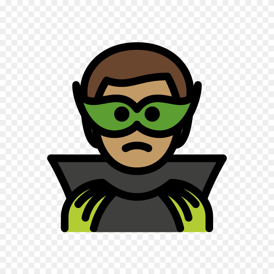 Man Supervillain Emoji Clipart, Accessories, Goggles, Water, Swimming Free Png Download