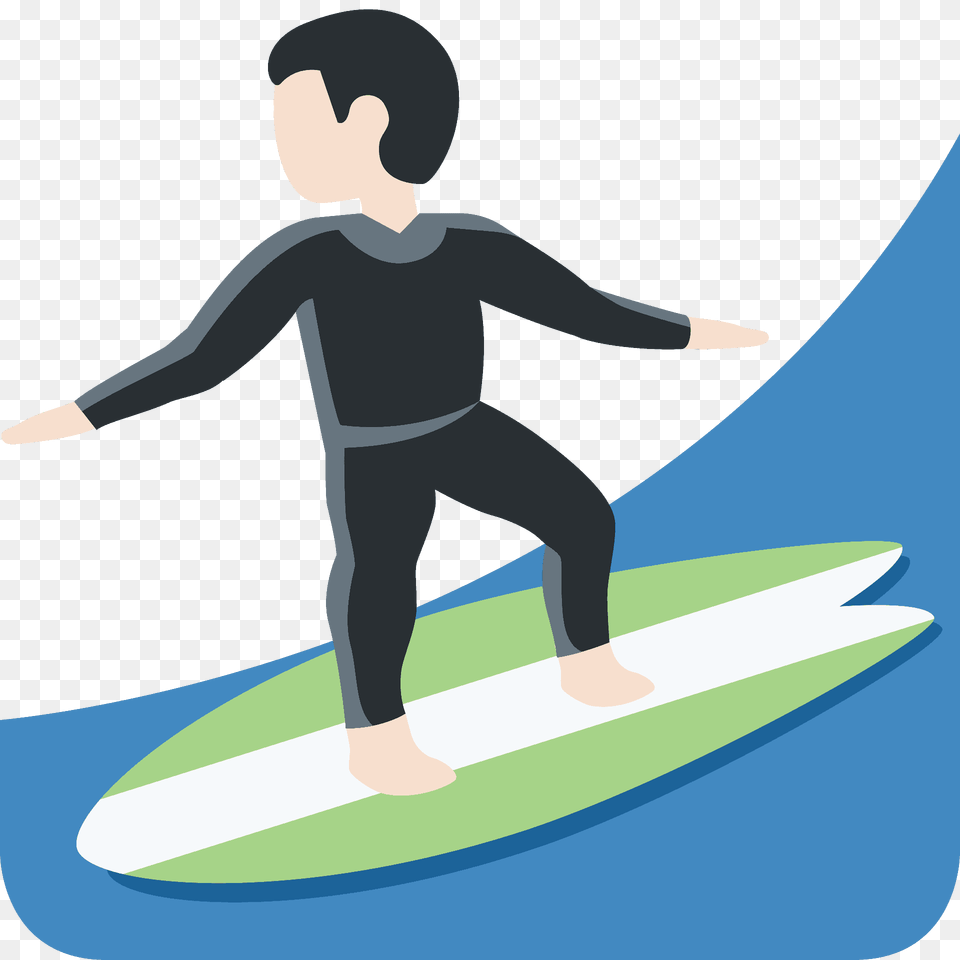 Man Surfing Emoji Clipart, Leisure Activities, Sport, Sea Waves, Sea Png Image