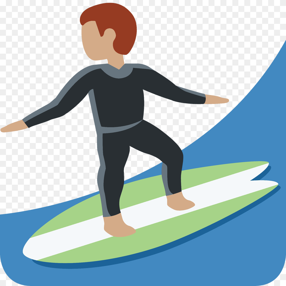 Man Surfing Emoji Clipart, Leisure Activities, Sport, Sea Waves, Sea Free Png