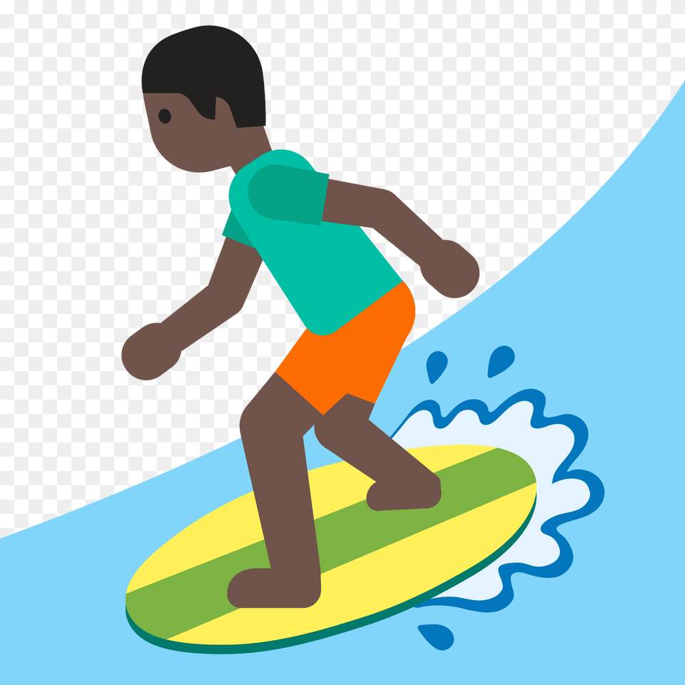 Man Surfing Emoji Clipart, Water, Sport, Sea Waves, Sea Free Png