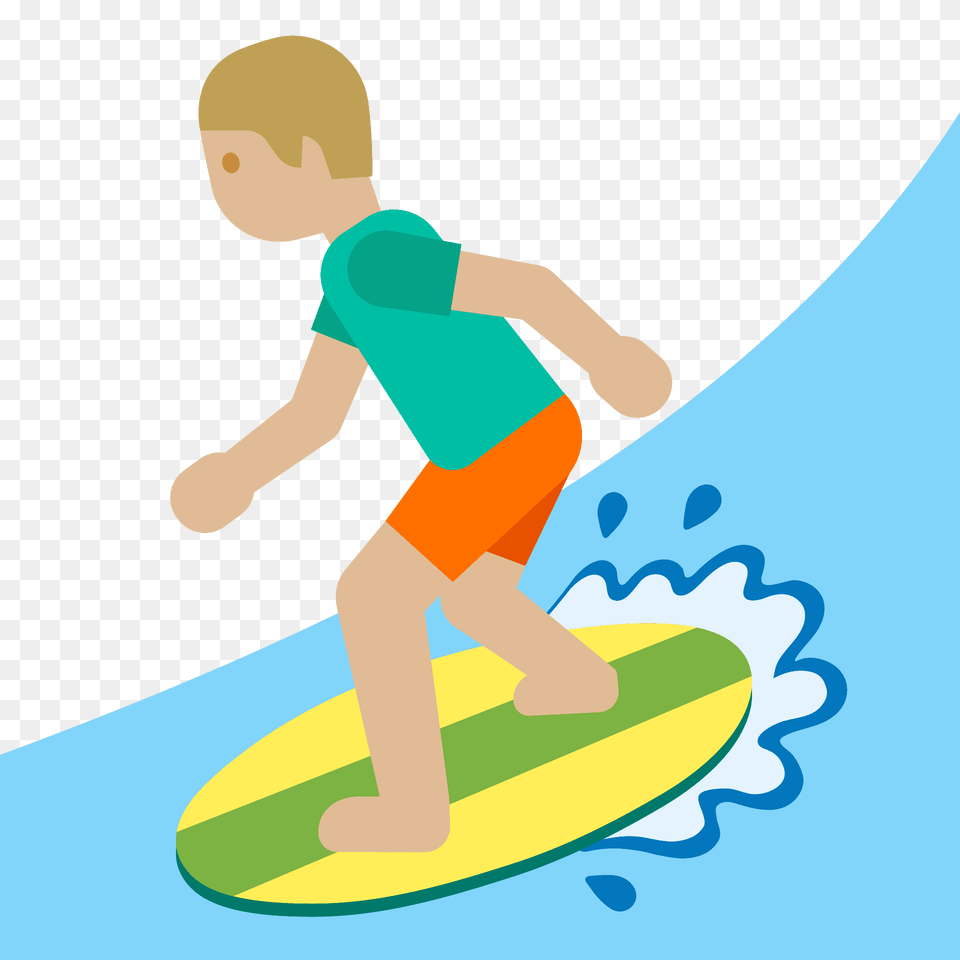 Man Surfing Emoji Clipart, Water, Sport, Sea Waves, Sea Free Transparent Png