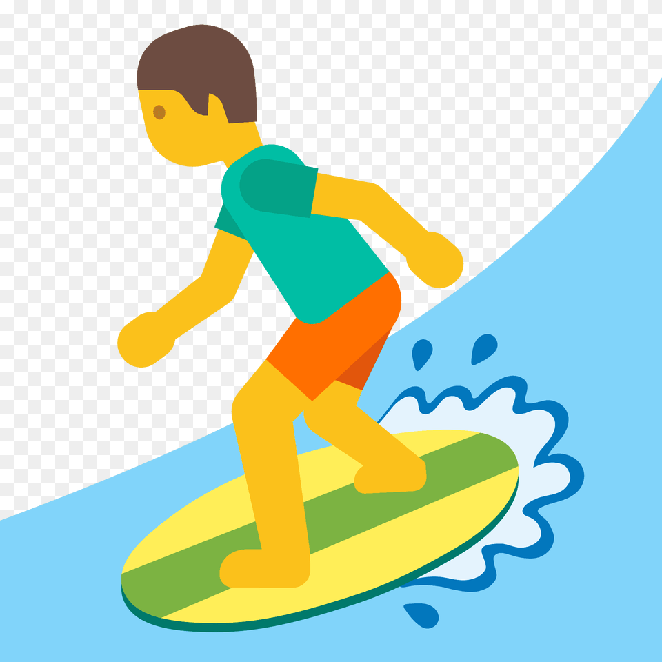 Man Surfing Emoji Clipart, Water, Sport, Sea Waves, Sea Png