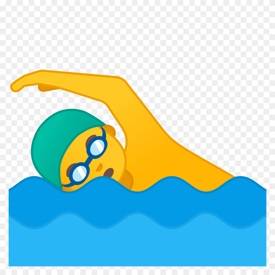 Man Swimming Emoji Clipart, Water Sports, Cap, Clothing, Hat Png Image