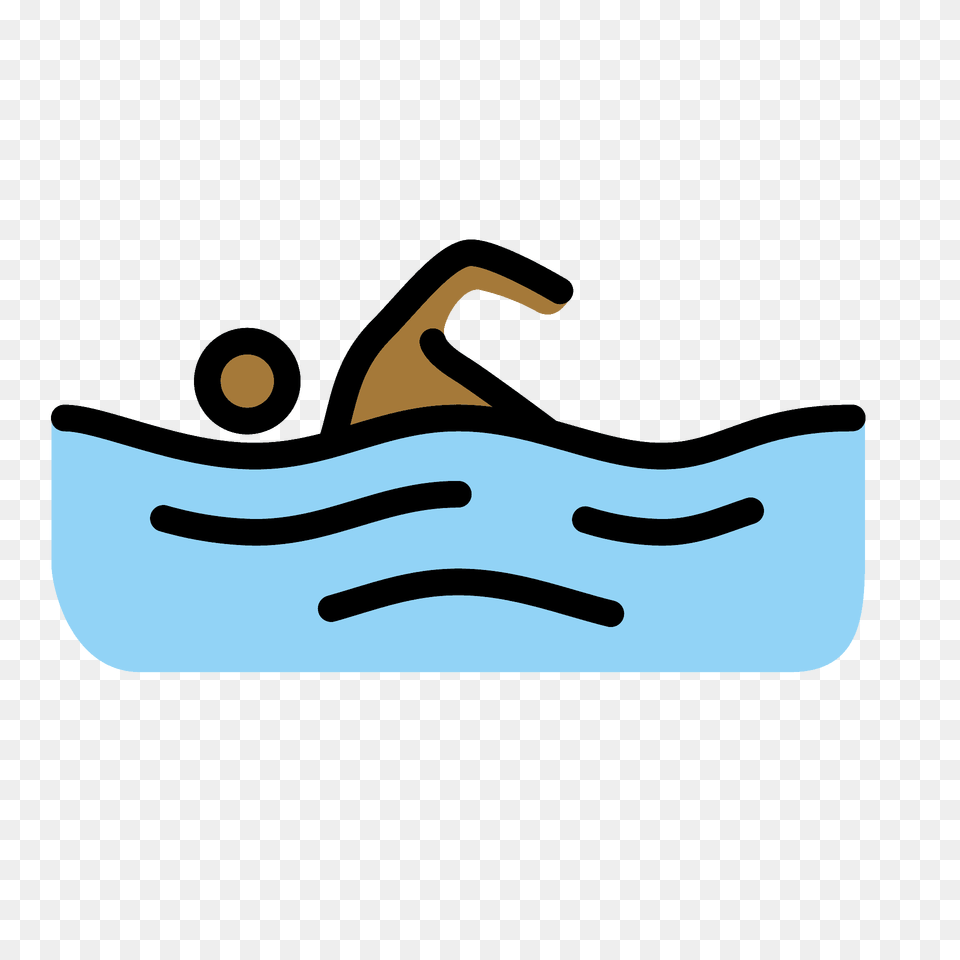 Man Swimming Emoji Clipart, Water Sports, Transportation, Sport, Vehicle Free Png Download