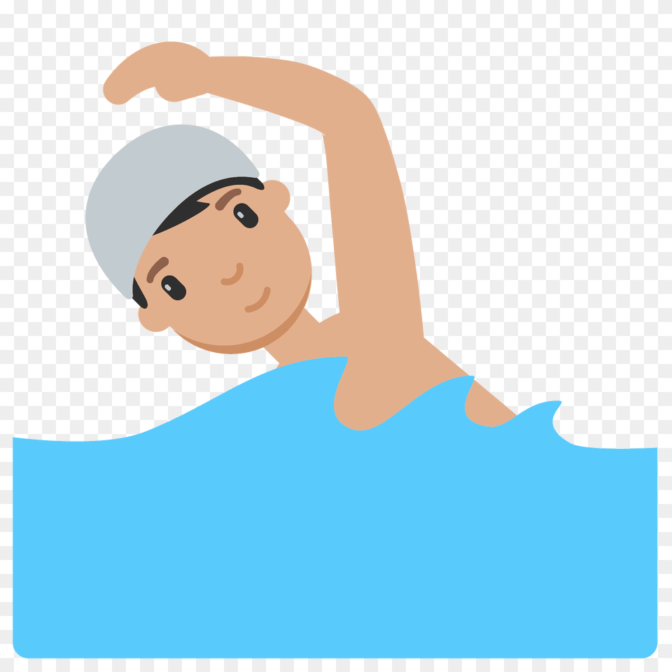 Man Swimming Emoji Clipart, Water Sports, Water, Swimwear, Sport Png