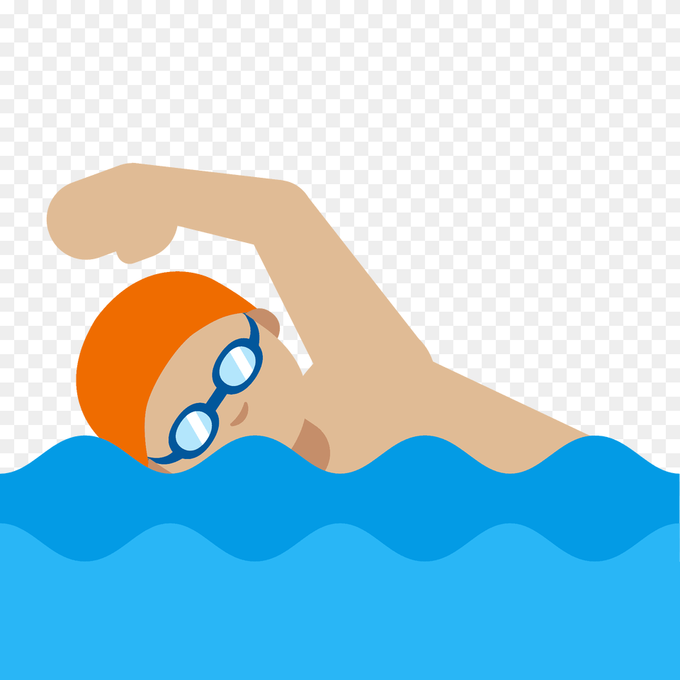Man Swimming Emoji Clipart, Water Sports, Water, Sport, Person Free Png Download