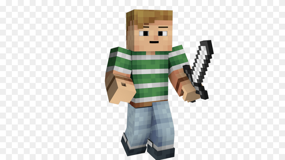 Man Sword Minecraft, Person, Face, Head Png Image