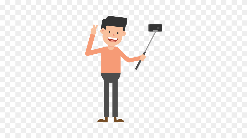 Man Taking A Selfie Cartoon Vector, Face, Head, Person, Sword Free Png Download