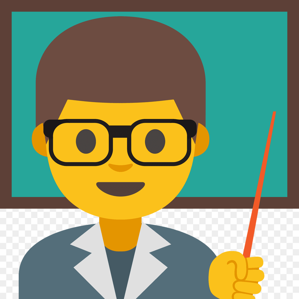 Man Teacher Emoji Clipart, Accessories, Glasses, Person, Baby Png