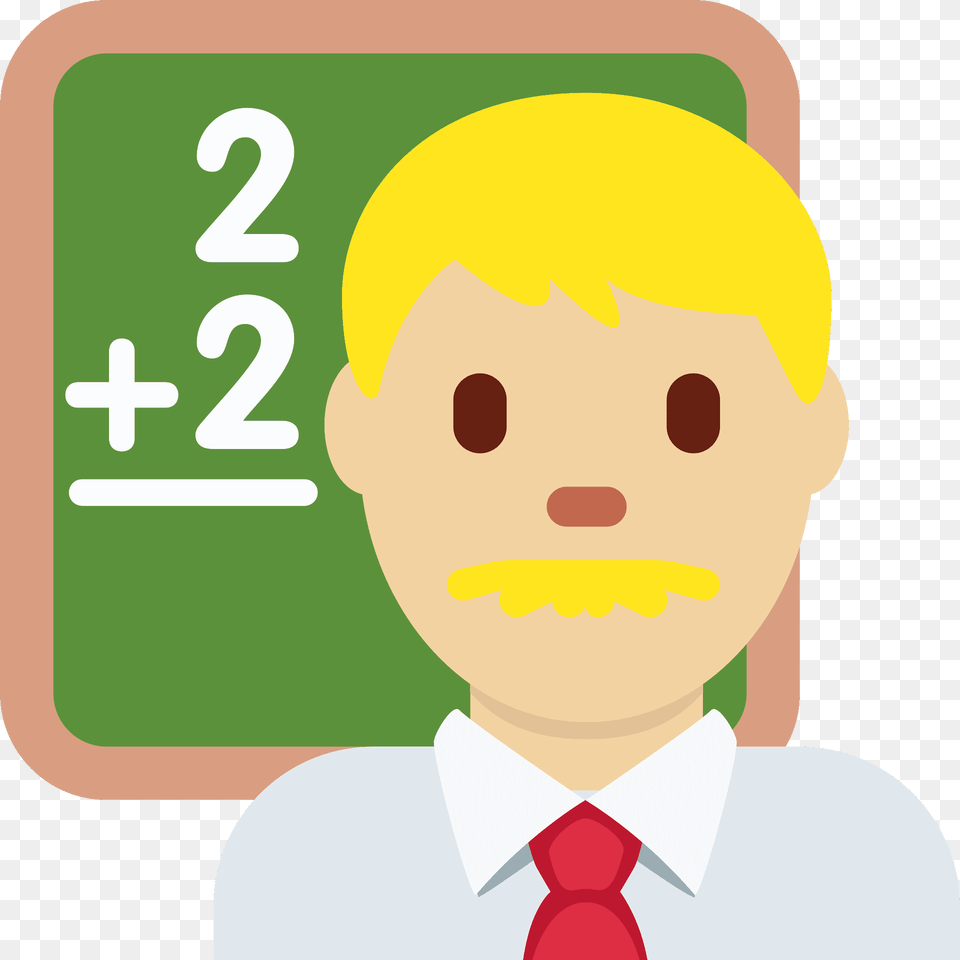 Man Teacher Emoji Clipart, Accessories, Tie, Formal Wear, Text Free Transparent Png