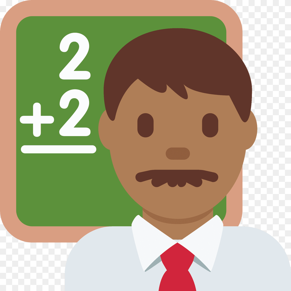 Man Teacher Emoji Clipart, Accessories, Tie, Formal Wear, Male Free Png