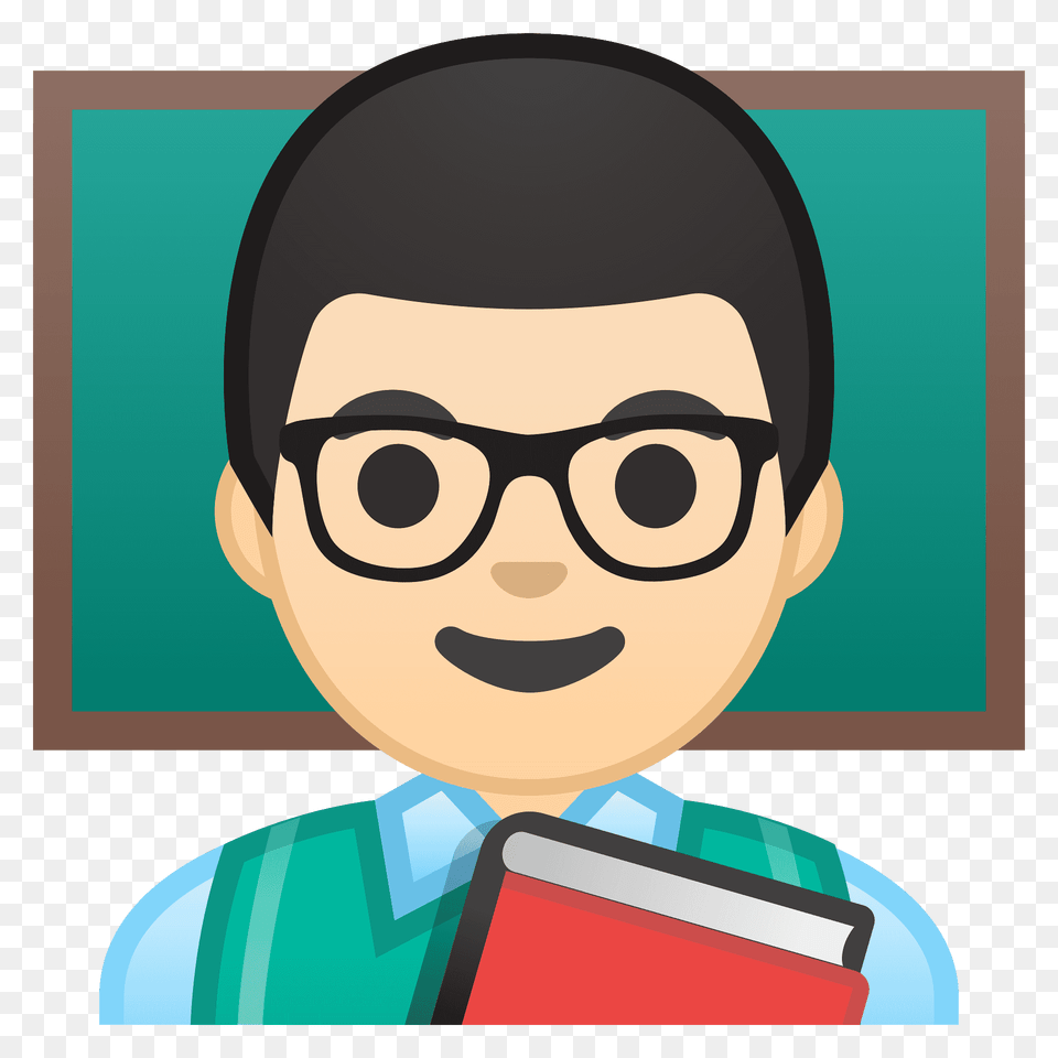 Man Teacher Emoji Clipart, Accessories, Face, Glasses, Head Free Png