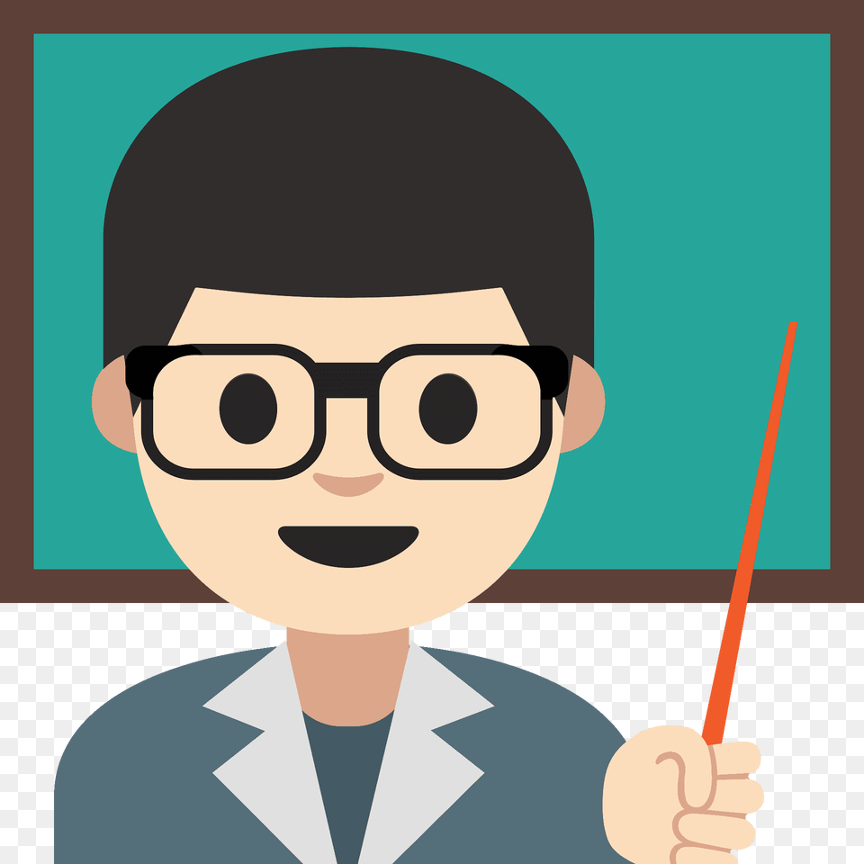 Man Teacher Emoji Clipart, Accessories, Glasses, Baby, Person Free Transparent Png