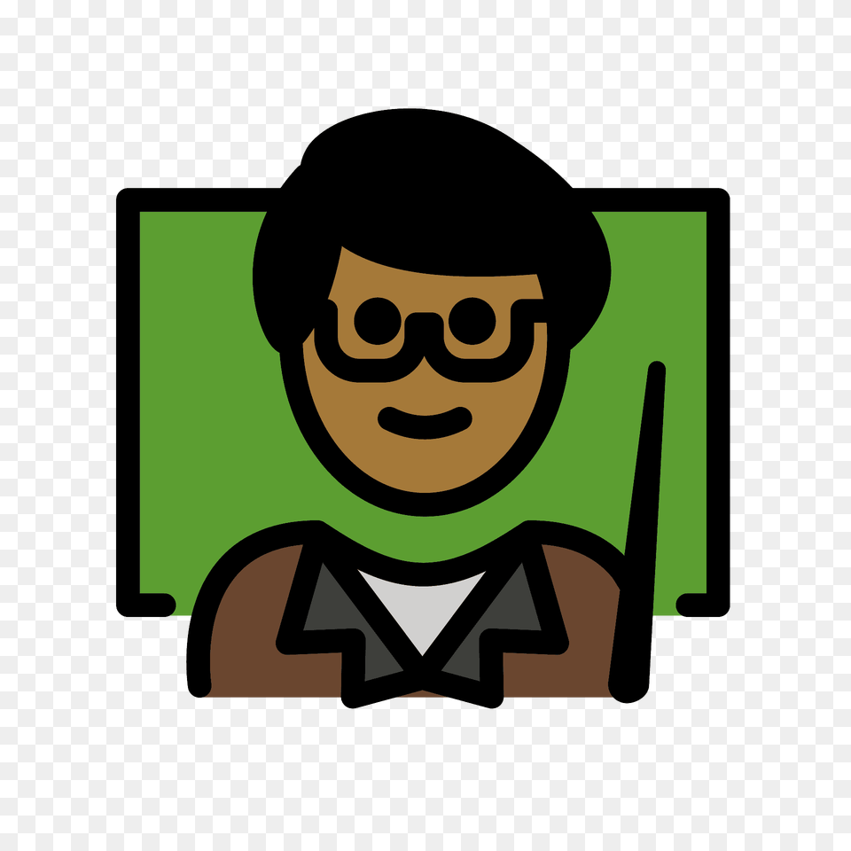 Man Teacher Emoji Clipart, Accessories, Glasses, Portrait, Face Png