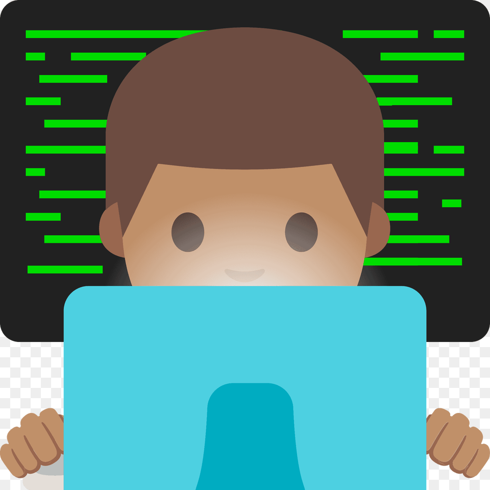 Man Technologist Emoji Clipart, Person, Reading Png