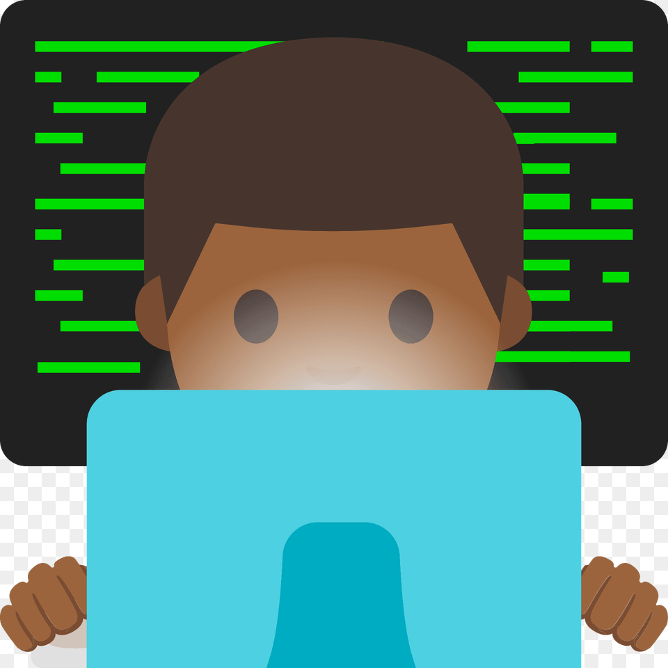 Man Technologist Emoji Clipart, Person, Reading Free Png