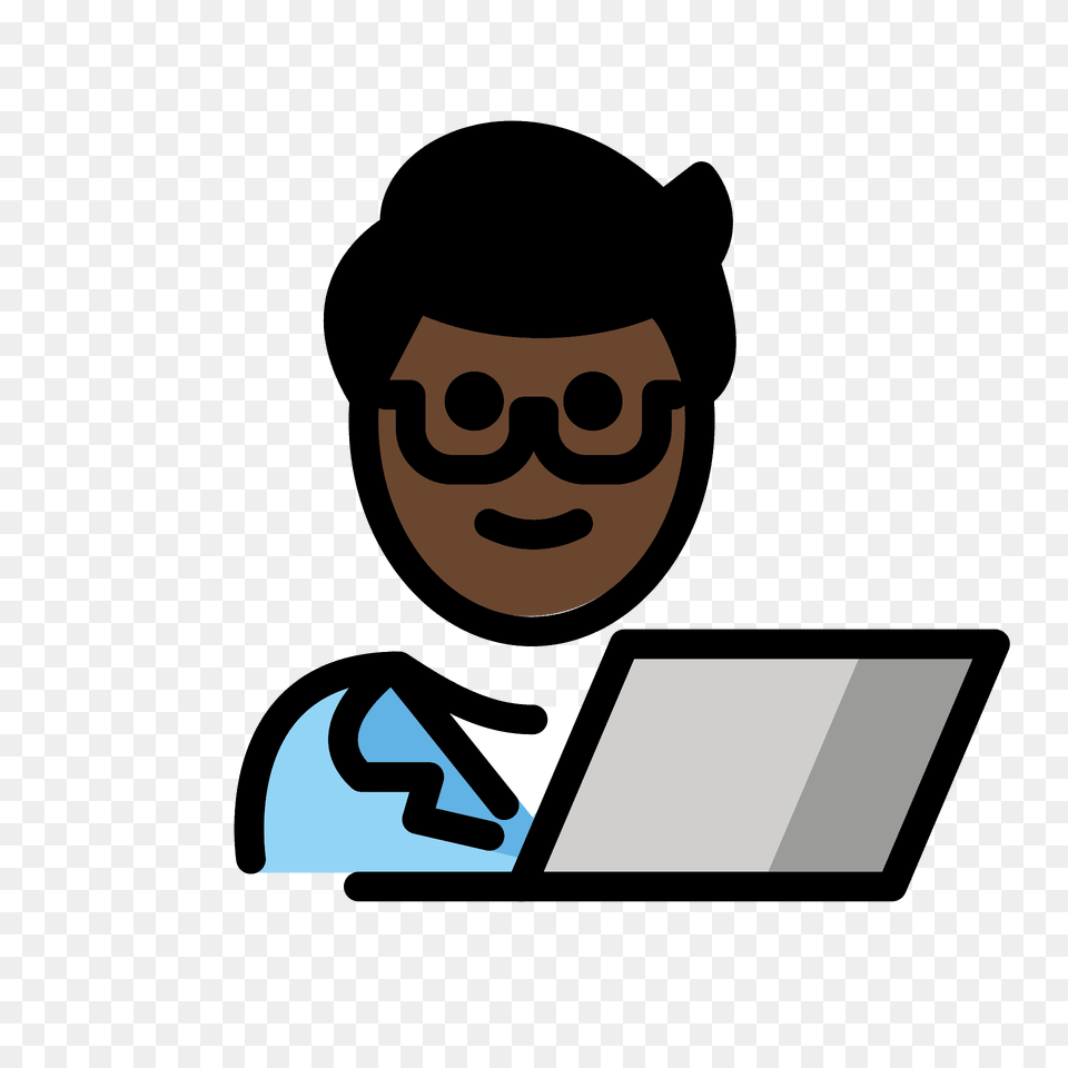 Man Technologist Emoji Clipart, Accessories, Pc, Laptop, Glasses Free Png