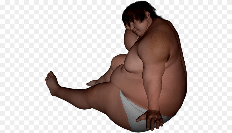 Man Thick Sad Do Fat People Wipe Their Ass, Back, Body Part, Finger, Hand Free Png Download