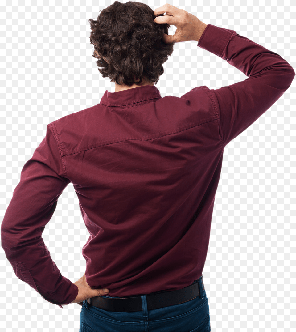 Man Thinking, Sleeve, Shirt, Clothing, Long Sleeve Png