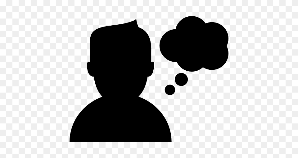 Man Thinking, Silhouette, Stencil, Baby, Person Free Transparent Png