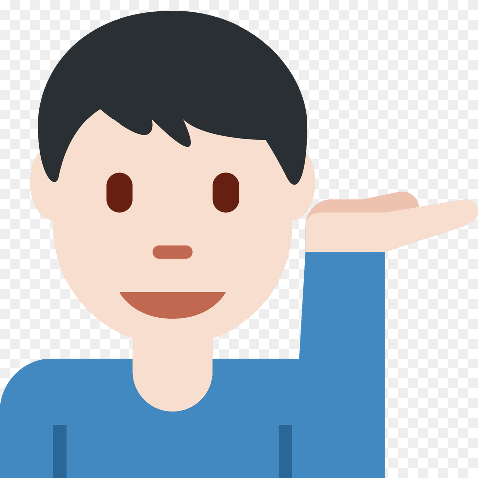 Man Tipping Hand Emoji Clipart, Baby, Person, Face, Head Free Transparent Png