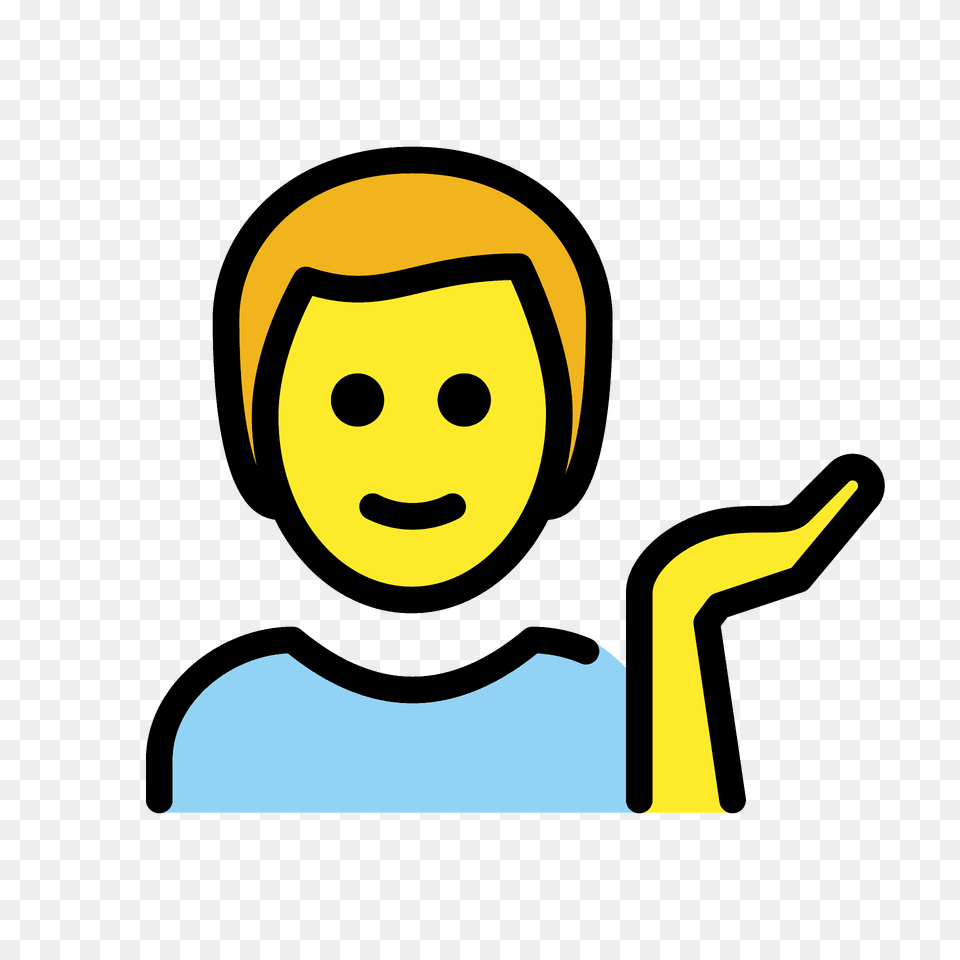 Man Tipping Hand Emoji Clipart, People, Person, Face, Head Png Image