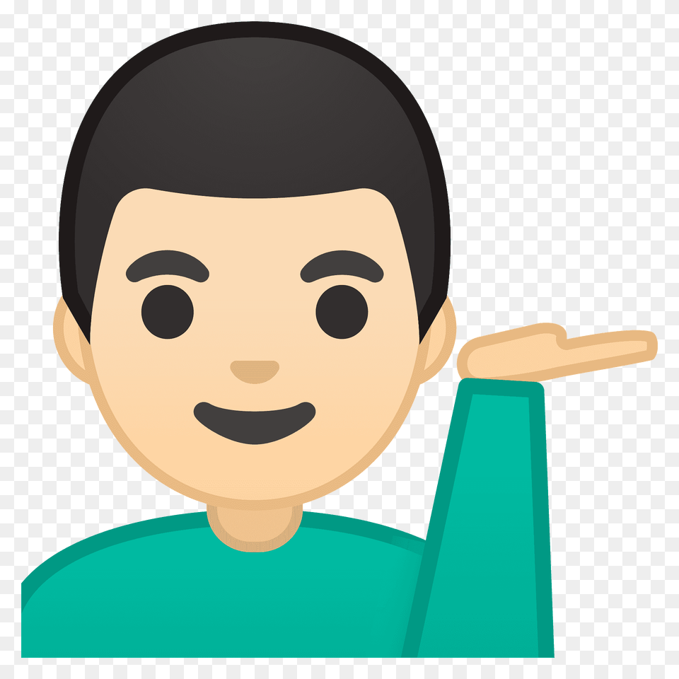 Man Tipping Hand Emoji Clipart, Face, Head, Person, Photography Png Image