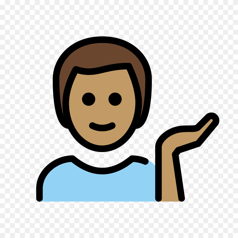 Man Tipping Hand Emoji Clipart, People, Person, Face, Head Free Png Download
