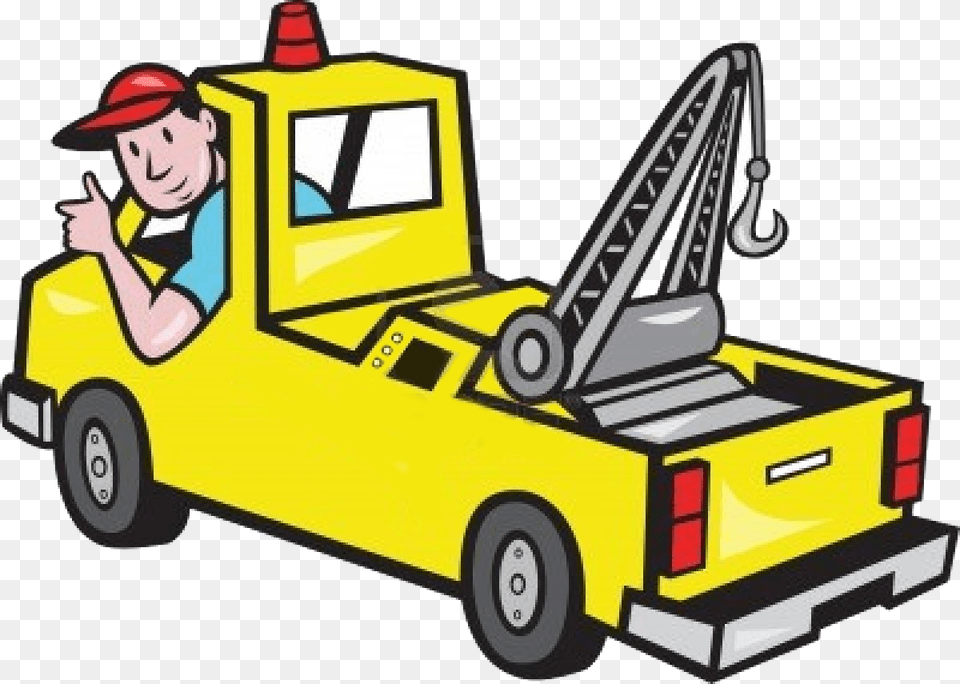 Man Tow Truck With Flatbed Clipart, Vehicle, Transportation, Tow Truck, Baby Free Transparent Png