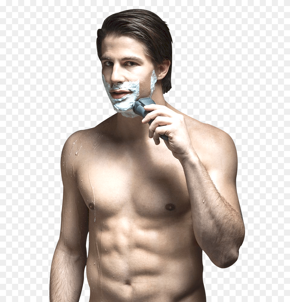 Man Using Beard Shaver Portrait, Face, Head, Photography Png Image