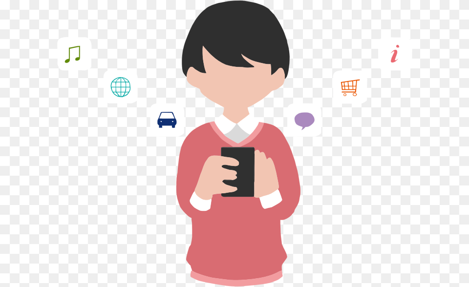 Man Using Medium Image Using Smartphone Icon, Baby, Reading, Photography, Person Free Transparent Png