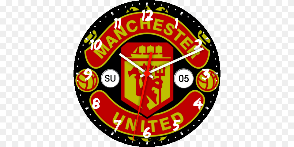 Man Utd Logo Let39s All Laugh At Manchester United, Clock, Dynamite, Weapon, Analog Clock Free Png Download