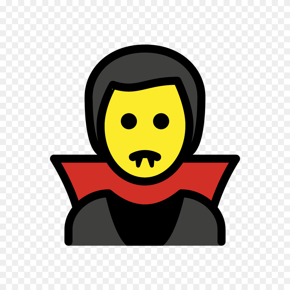Man Vampire Emoji Clipart, Logo, Device, Grass, Lawn Free Transparent Png