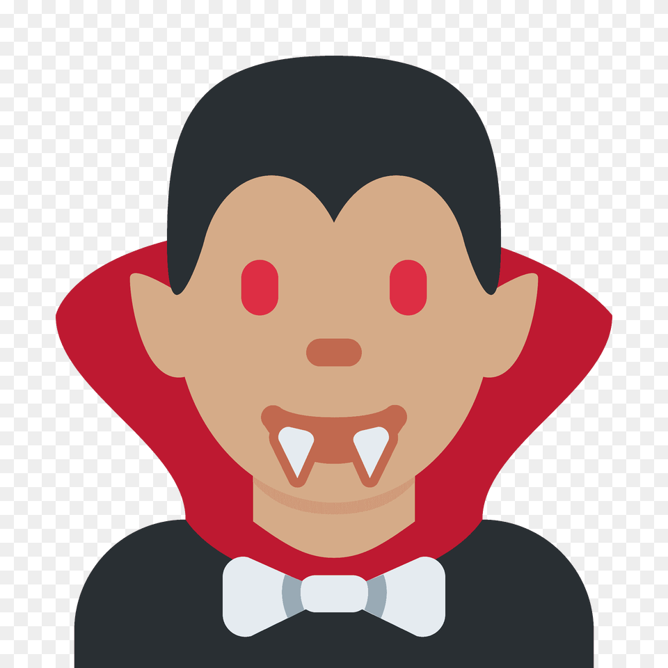 Man Vampire Emoji Clipart, Accessories, Tie, Formal Wear, Face Free Png Download
