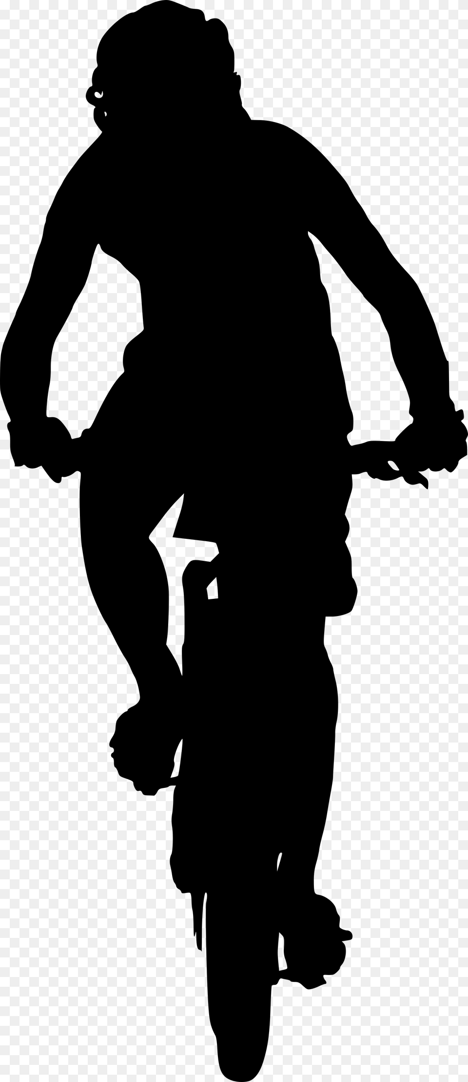 Man Walking Away Silhouette, Gray Png Image