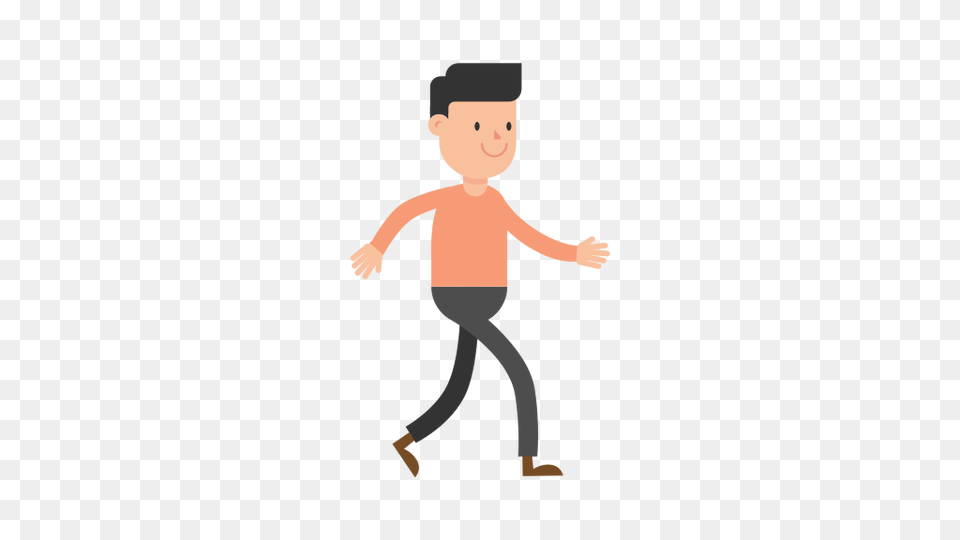 Man Walking Cartoon Vector, Person, Baby, People, Dancing Free Png
