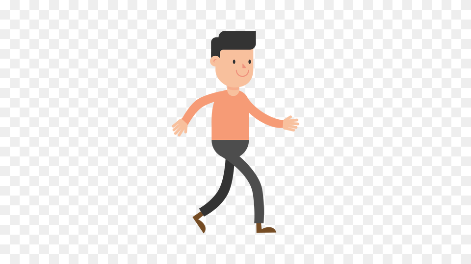 Man Walking Cartoon Vector, Baby, Person, Leisure Activities, Dancing Free Png