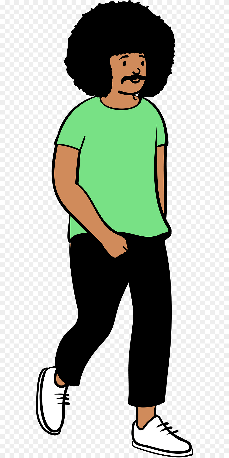 Man Walking Clipart, Boy, T-shirt, Person, Male Png Image