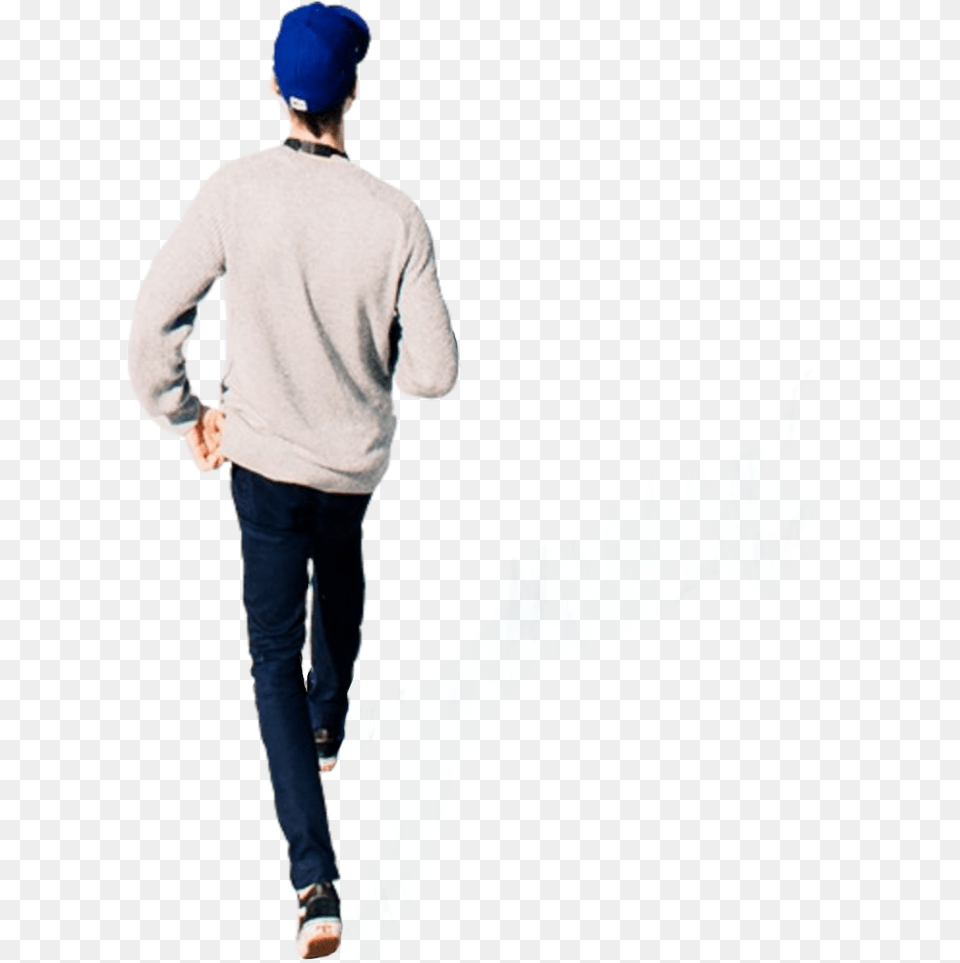 Man Walking Cutout Overlay Baseballcap Person Cardigan, Long Sleeve, Baseball Cap, Sleeve, Cap Free Png