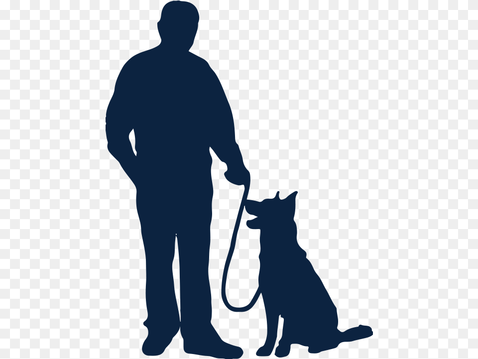 Man Walking Dog Silhouette, Adult, Male, Person, Leash Free Transparent Png