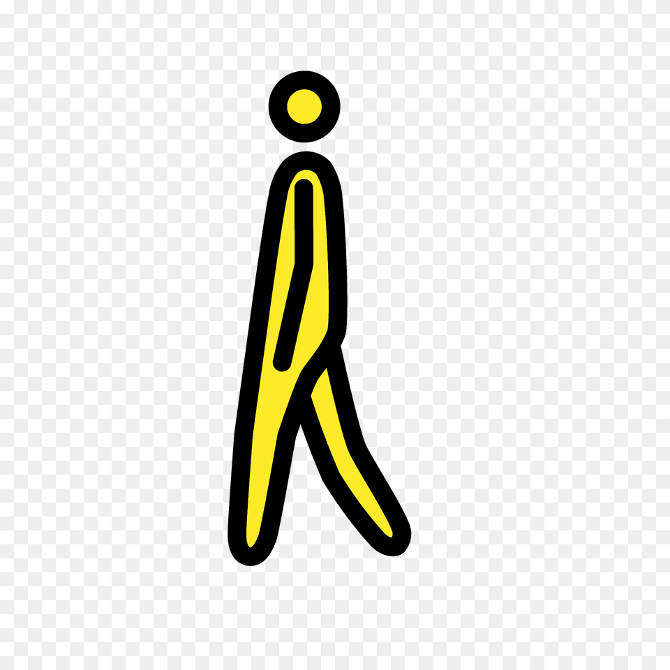 Man Walking Emoji Clipart, Person, Pedestrian, Logo Free Png