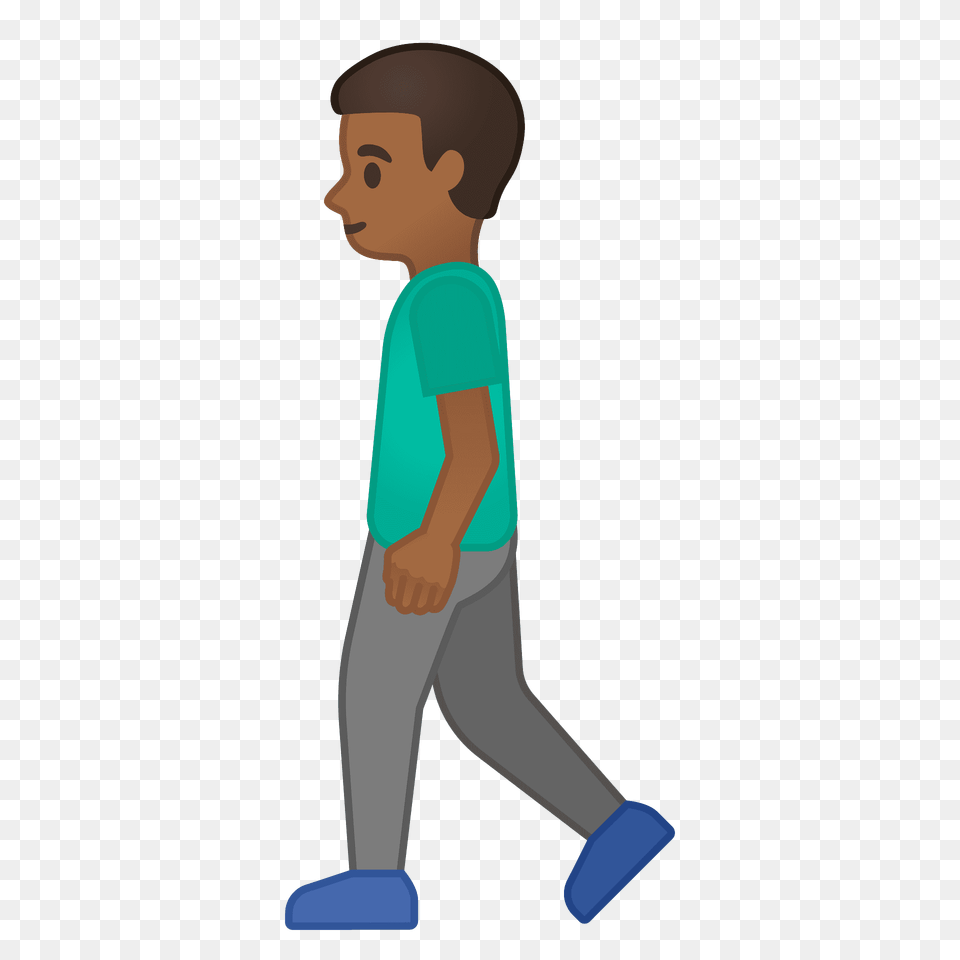 Man Walking Emoji Clipart, Person, Boy, Child, Male Free Transparent Png
