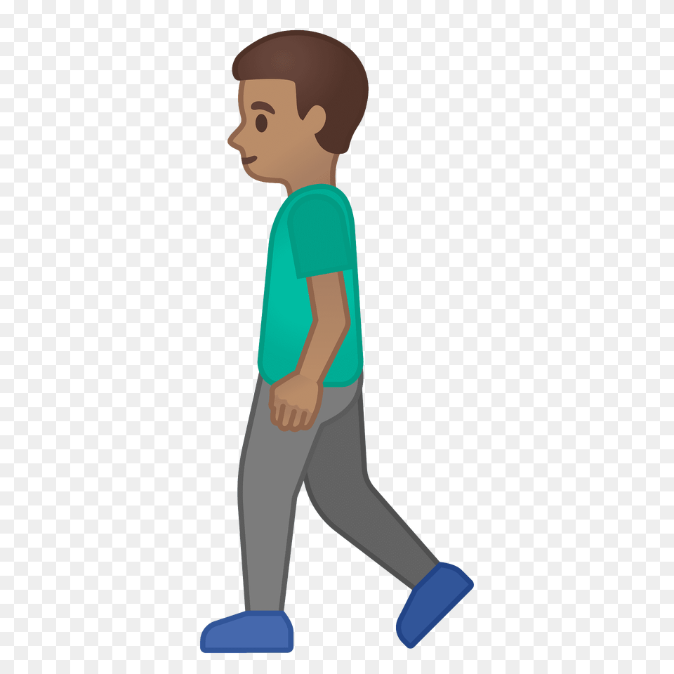 Man Walking Emoji Clipart, Person, Boy, Child, Male Png