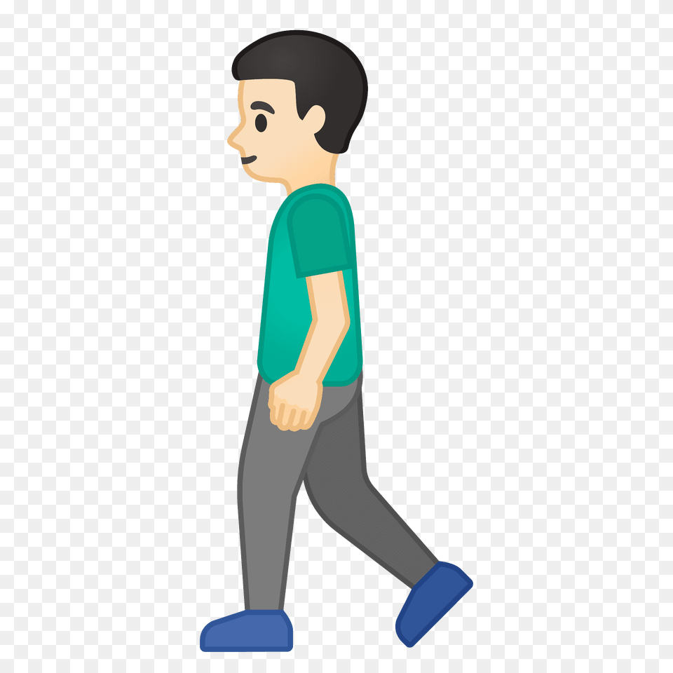 Man Walking Emoji Clipart, Person, Male, Boy, Child Free Png