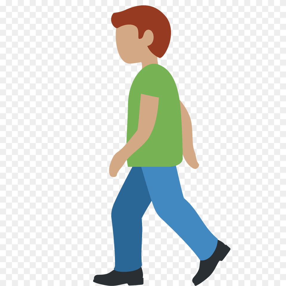 Man Walking Emoji Clipart, Person, Pants, Clothing, Male Png