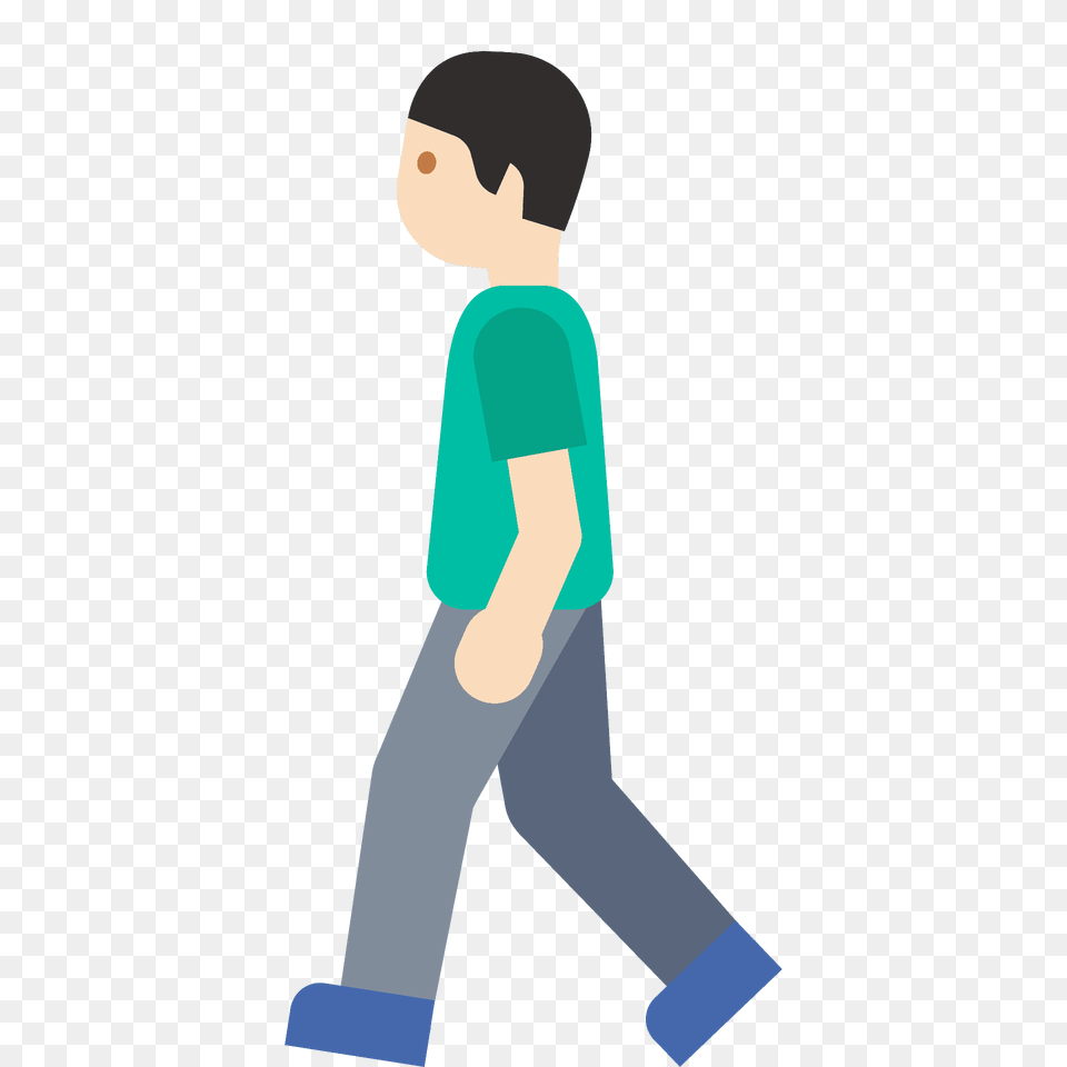 Man Walking Emoji Clipart, Clothing, Person, Pants, Boy Free Png